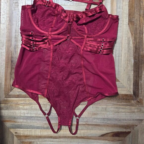 Torrid Straps And Rings Satin Bodysuit - Picture 5 of 13